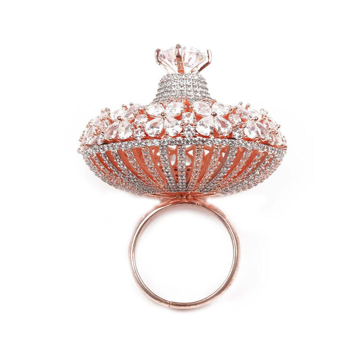 Odette Embellished Austrian Diamond Studded Ring