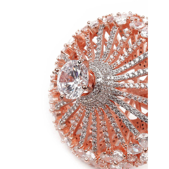 Odette Embellished Austrian Diamond Studded Ring