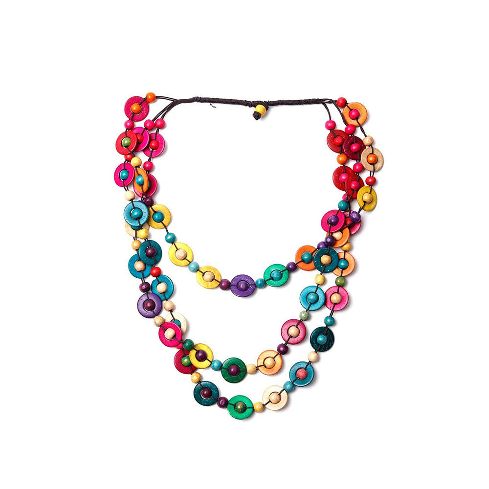 Odette Multicolores Bohemiano Vibrante Necklace