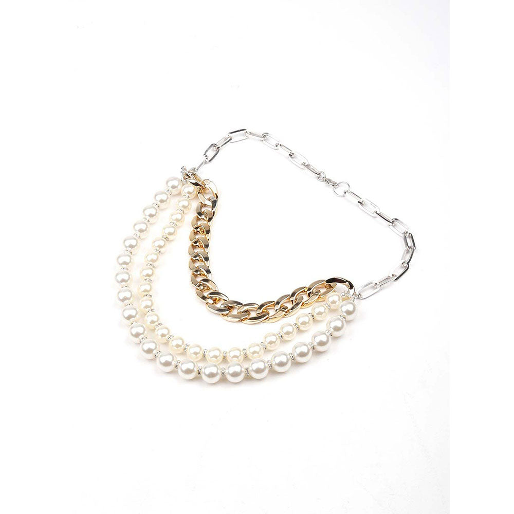 Odette Gorgues Artificial Pearl Embellished Necklace