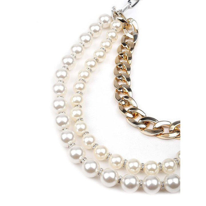 Odette Gorgues Artificial Pearl Embellished Necklace