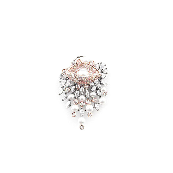 Odette Gorgues Rose Gold Embellished Earrings