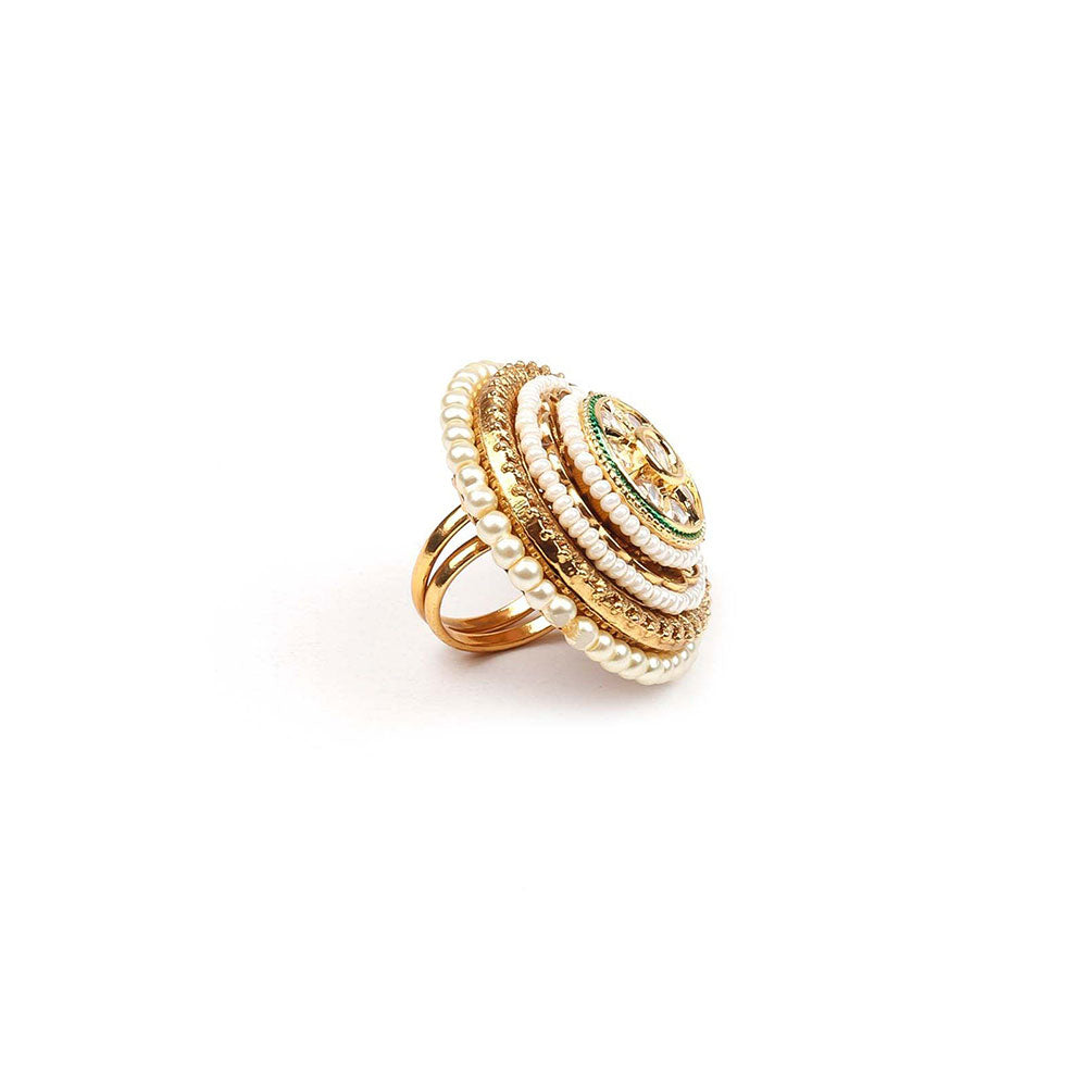 Odette Stunning Beaded Embellished Ring For Women