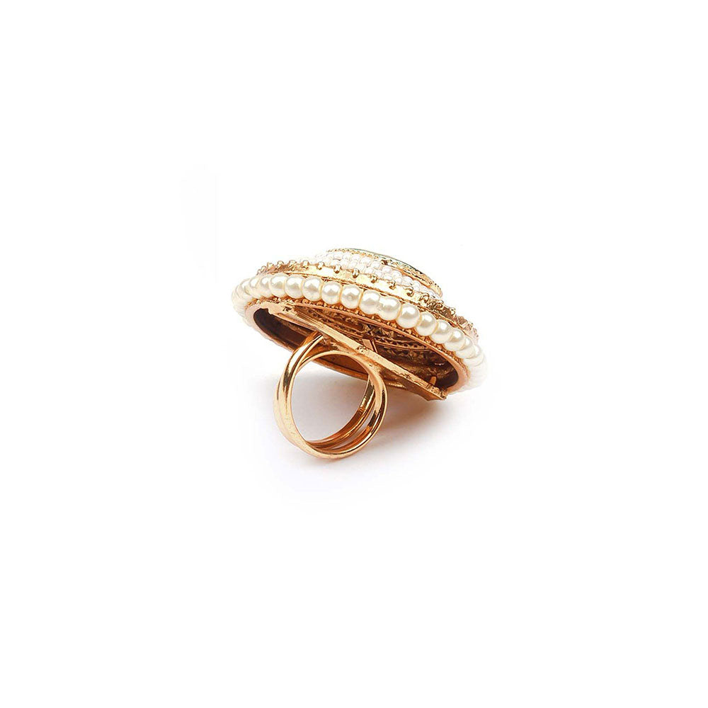 Odette Stunning Beaded Embellished Ring For Women