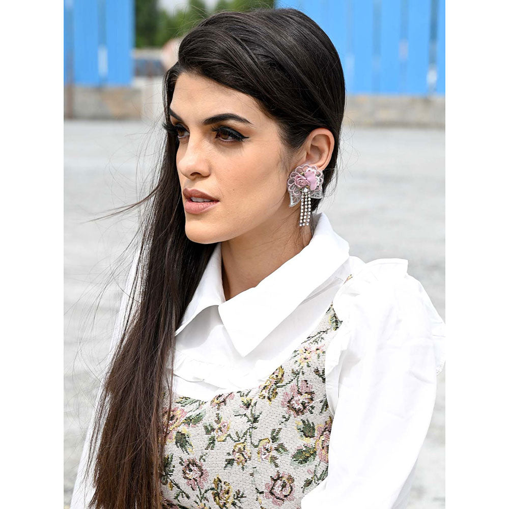 Odette Stunning Floral Lace Earrings