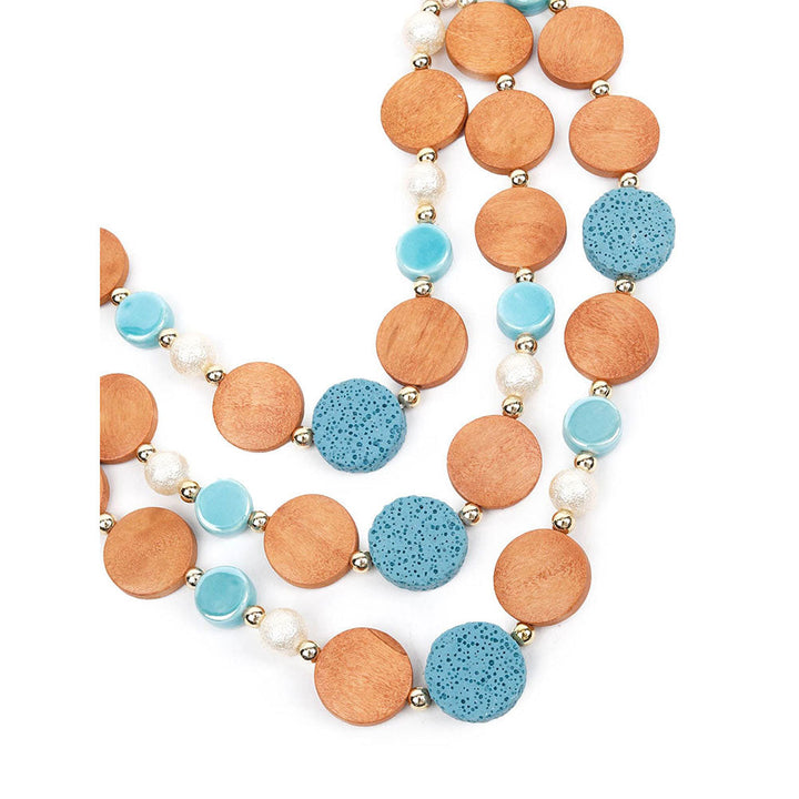 Odette Stylish Beads And Crochet Necklace