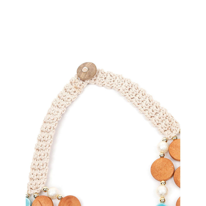 Odette Stylish Beads And Crochet Necklace