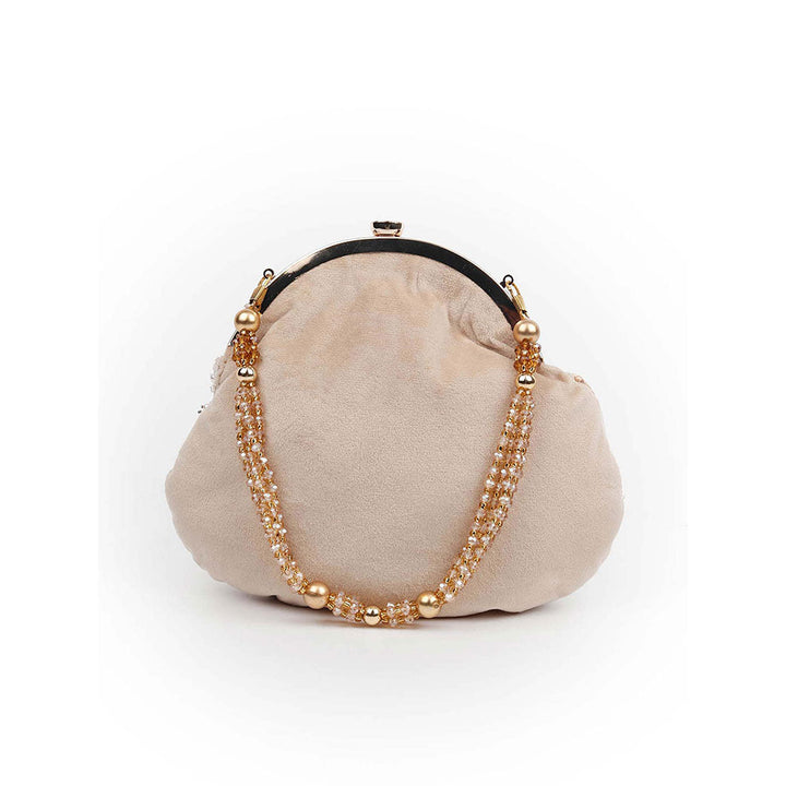 Odette Awe-Inspiring Beige Batua Bag