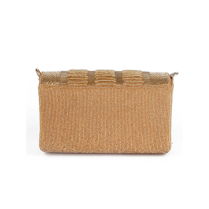 Odette Awe-Inspiring Gold Clutch Bag