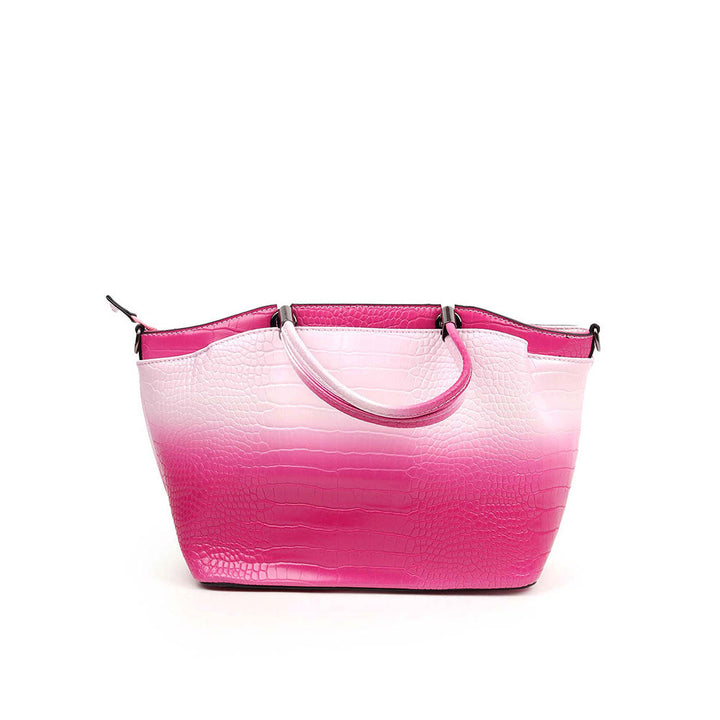 Odette Impressive Ombre Pink Patterned Handbag