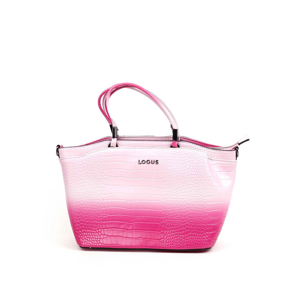 Odette Impressive Ombre Pink Patterned Handbag