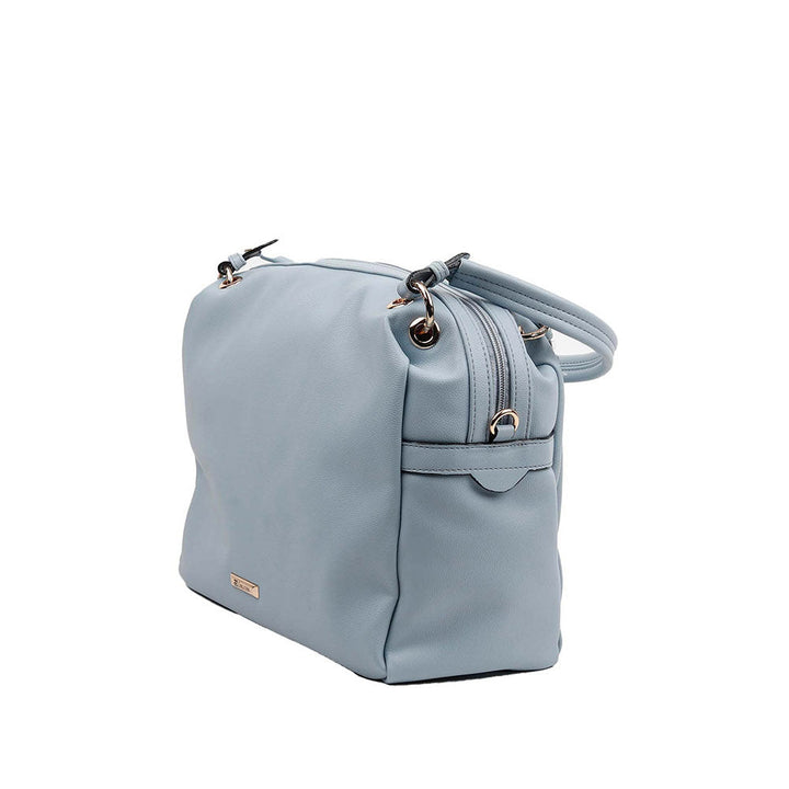 Odette Impressive Blue Solid Handbag