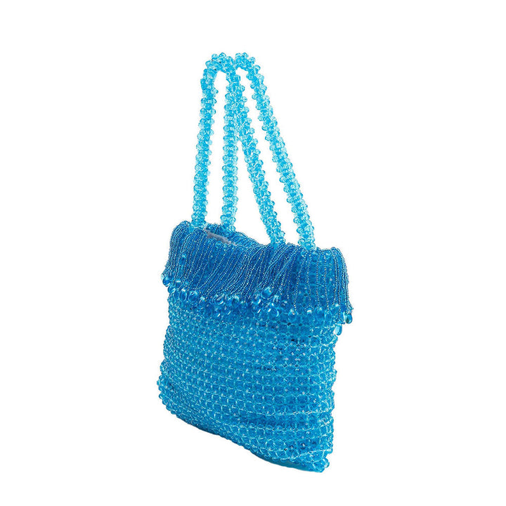 Odette Electric Blue Beaded Handbag