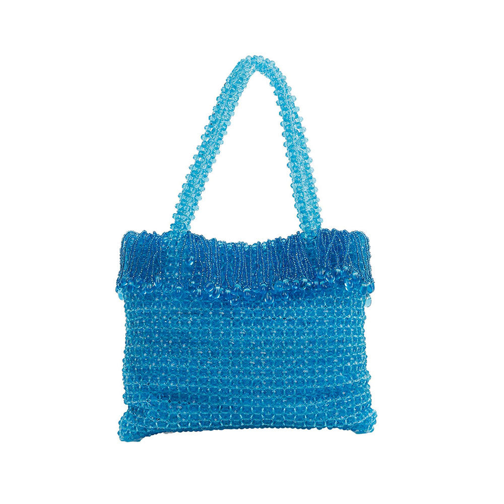 Odette Electric Blue Beaded Handbag