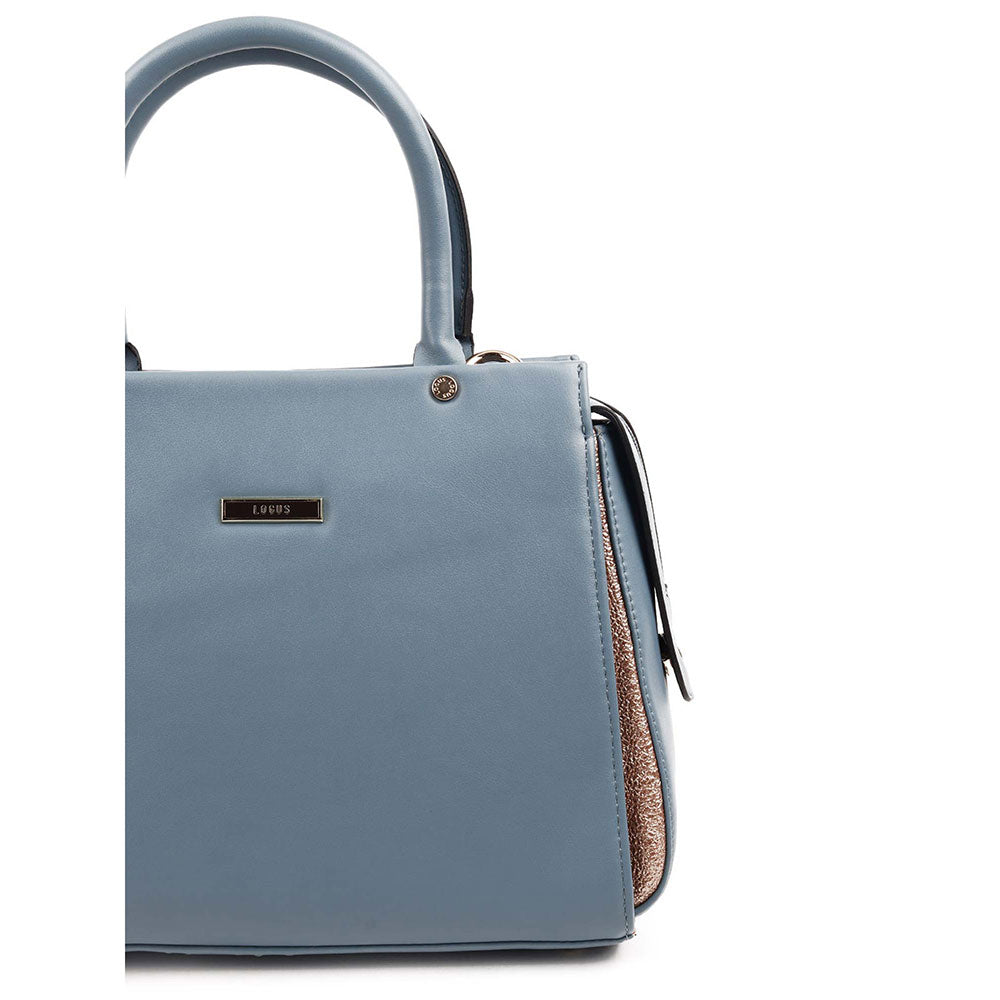 Odette Blue And Gold Handbag for Women