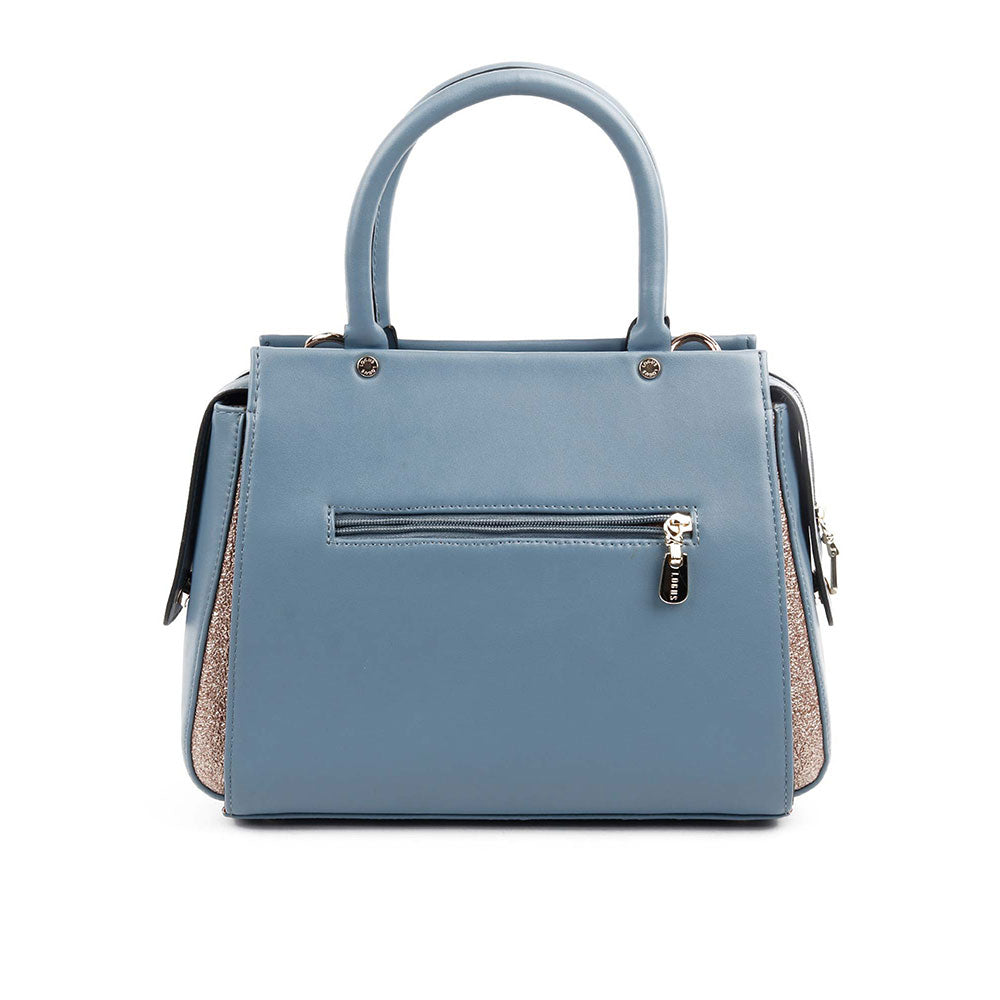 Odette Blue And Gold Handbag for Women