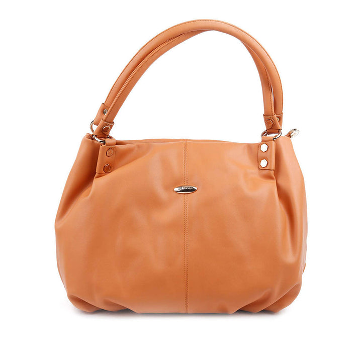 Odette Embellished Orange Handbag for Women