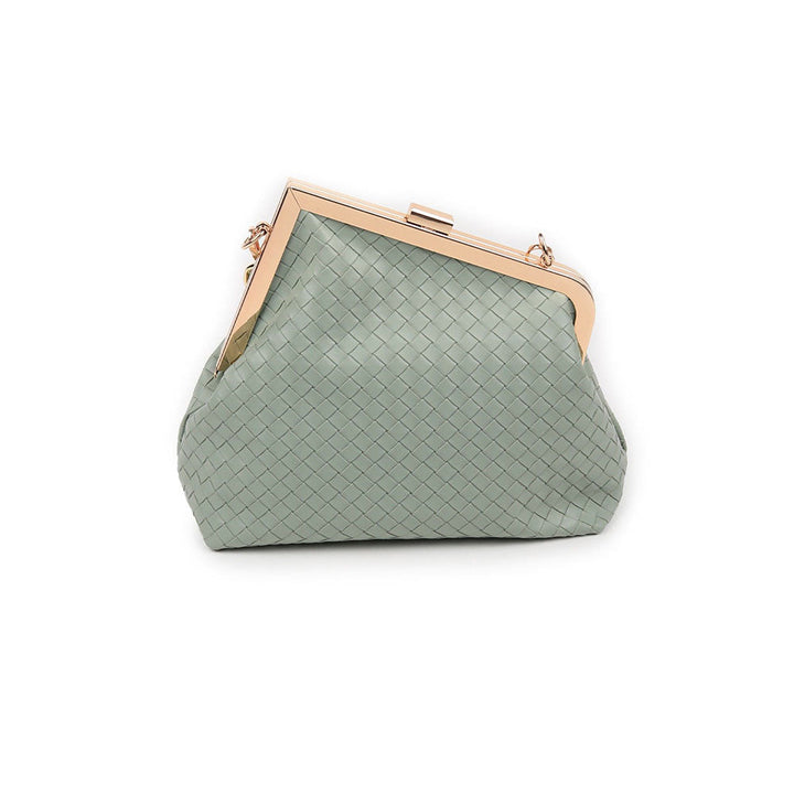 Odette Sea Green Patterned Sling Bag