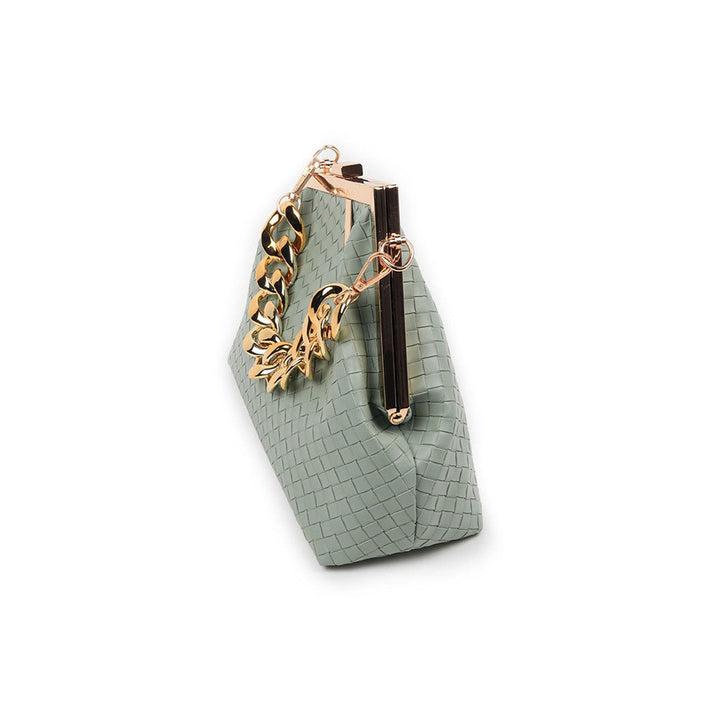 Odette Sea Green Patterned Sling Bag