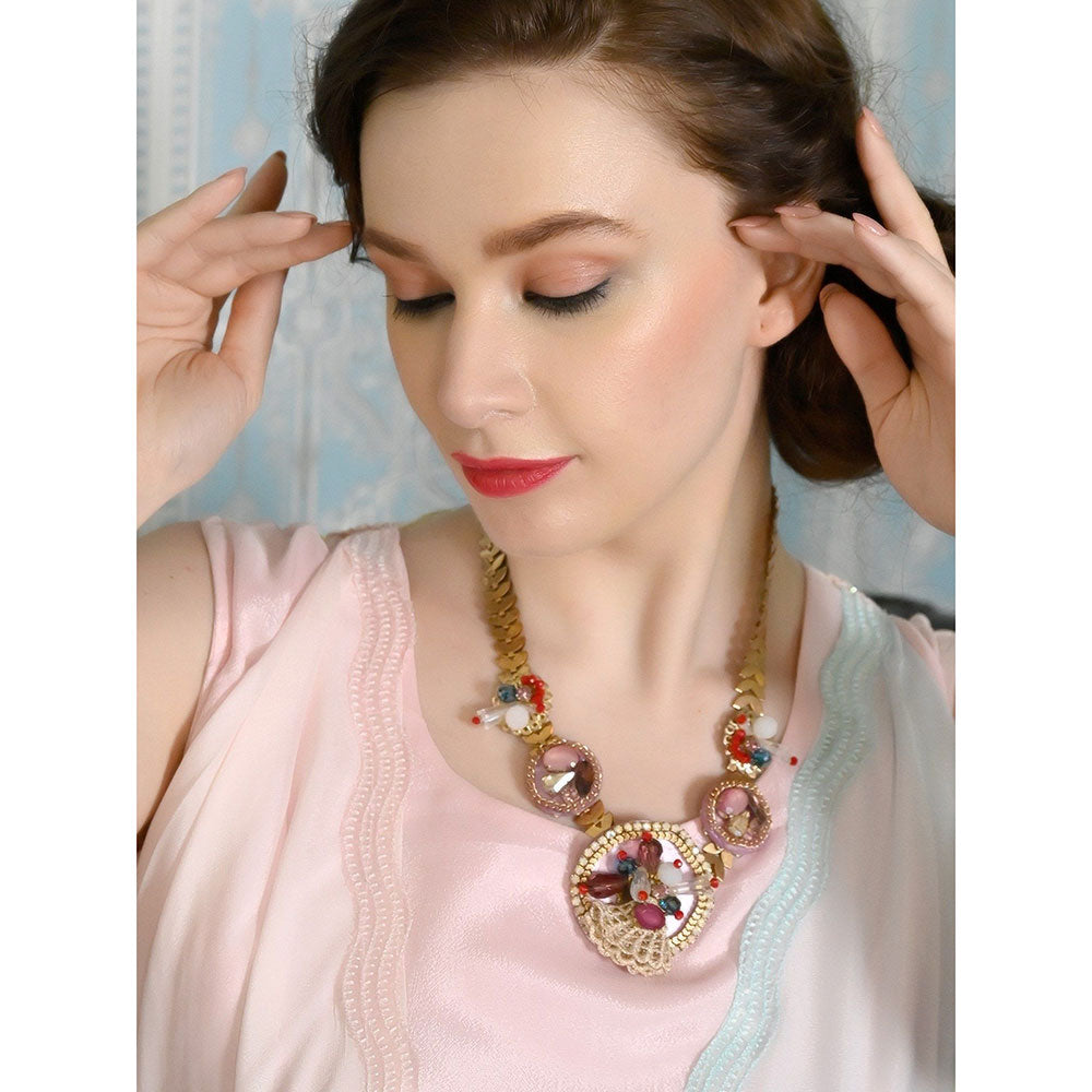 Odette Multi-coloured Fancy Neckpiece with Chunkets