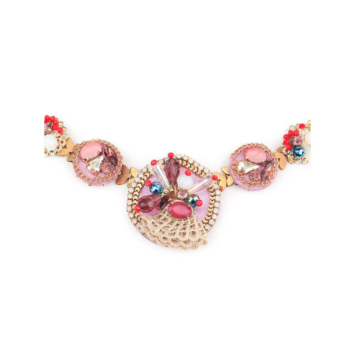 Odette Multi-coloured Fancy Neckpiece with Chunkets