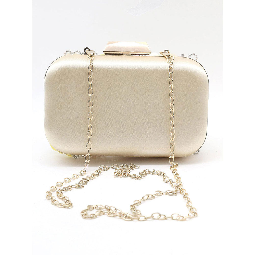 Odette Duchess Beige Clutch