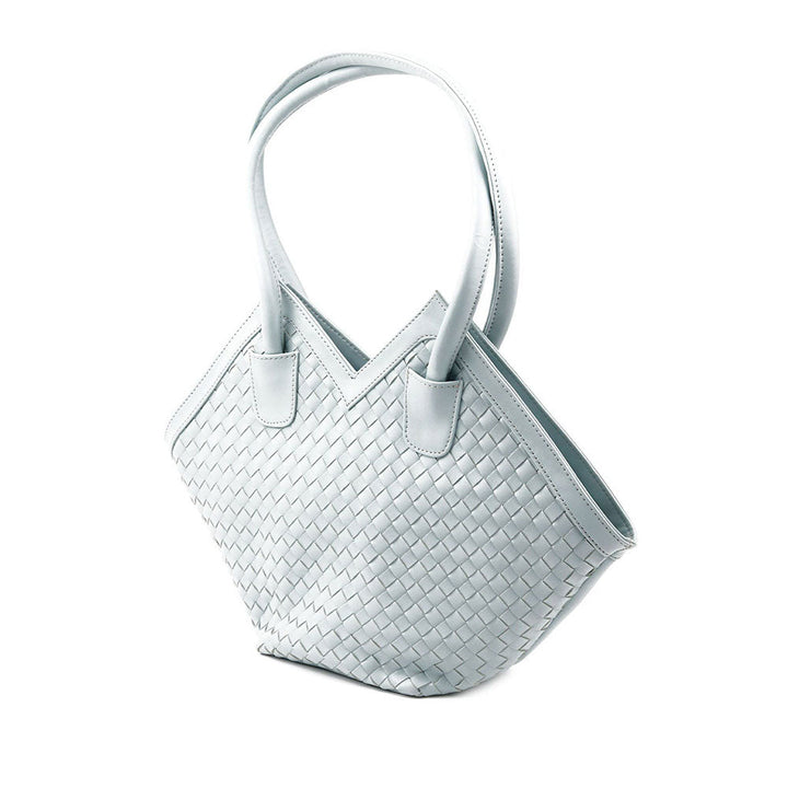 Odette Grey Patterned Hand Bag