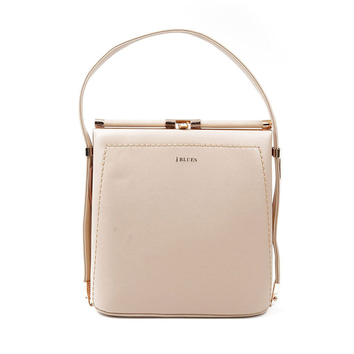 Odette Apricot Solid Handbag