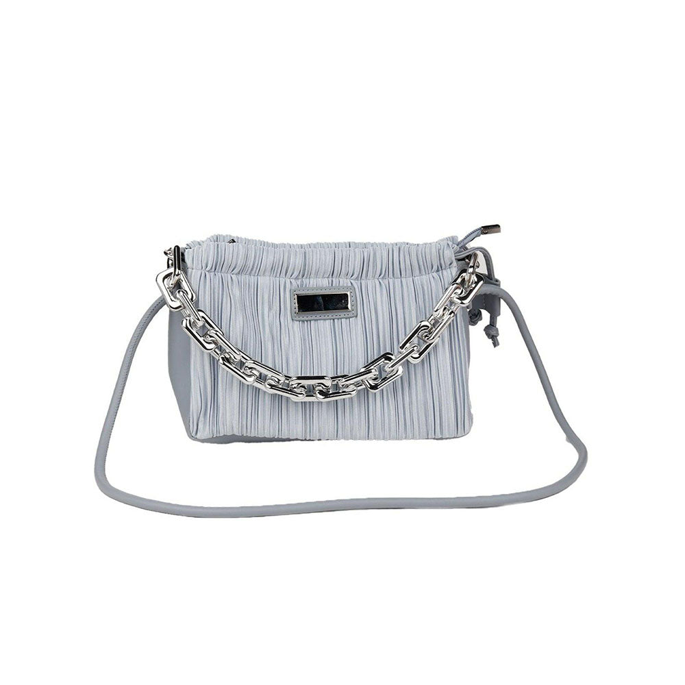 Odette Grey Chunky Chain Hand Bag