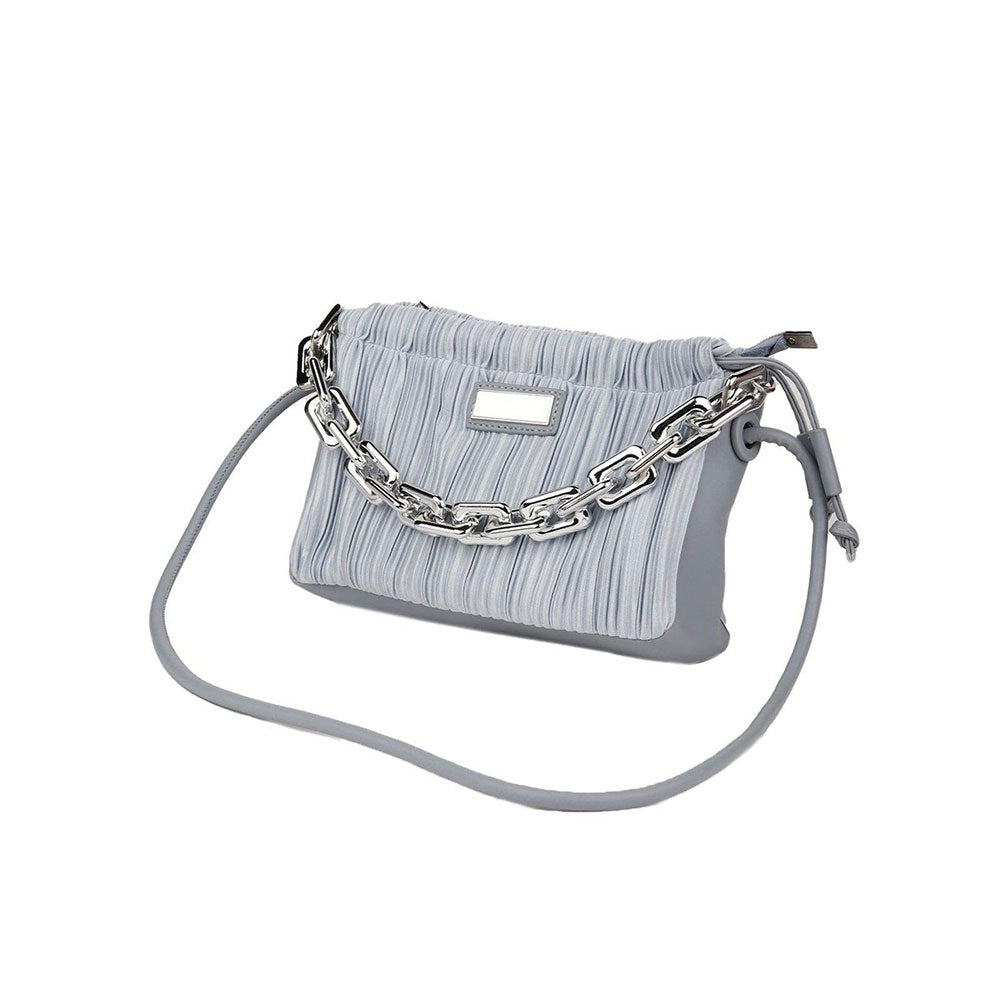 Odette Grey Chunky Chain Hand Bag