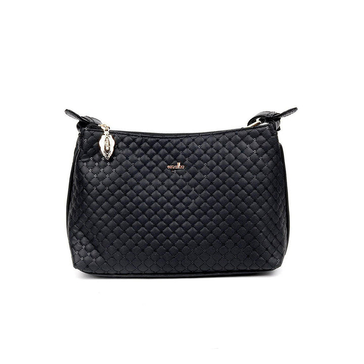 Odette Intricate Black Royal Handbag