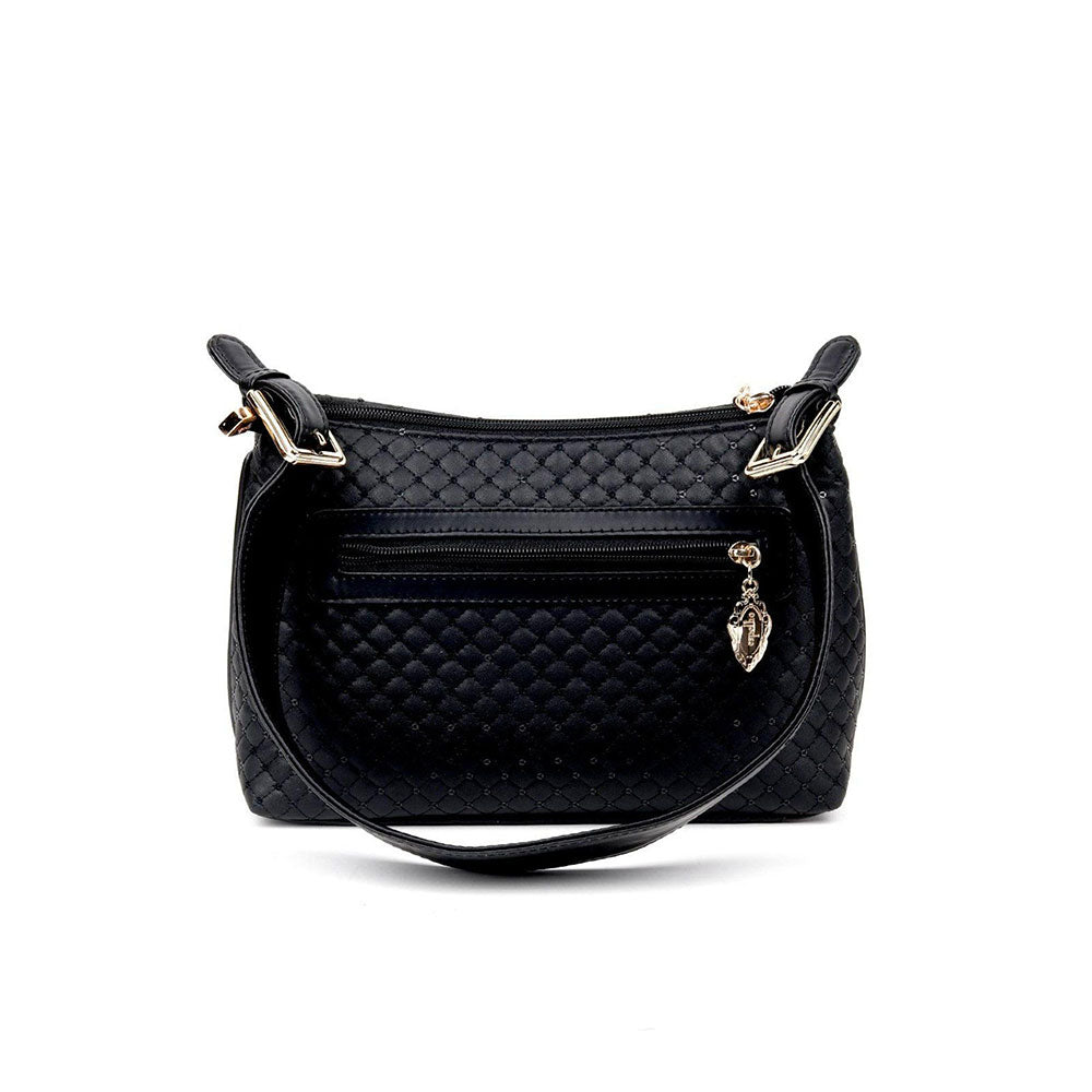 Odette Intricate Black Royal Handbag