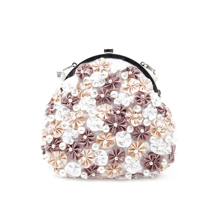 Odette Multicolored Floral Bridal Clutch Bag