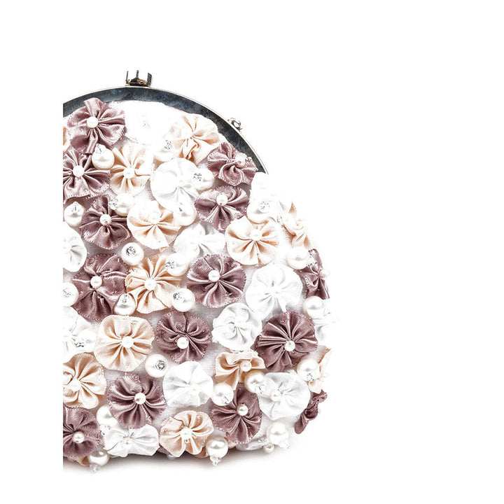 Odette Multicolored Floral Bridal Clutch Bag