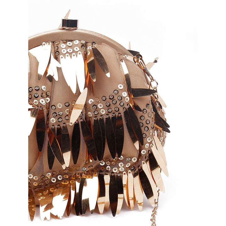 Odette Designer Gold-Tone Embellished Bag