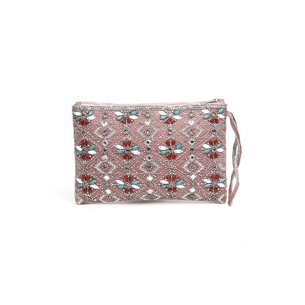 Odette Pink Envelope Clutch