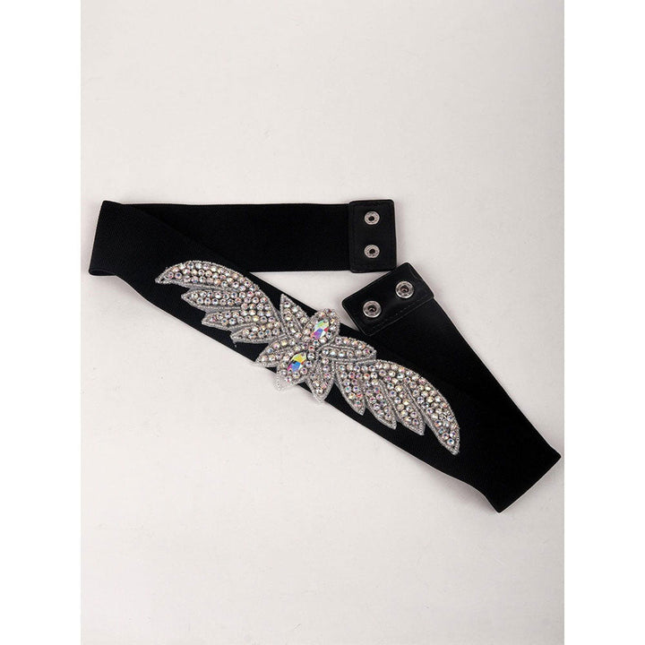 Odette Designer Rhinestones Embellished Waist Belt