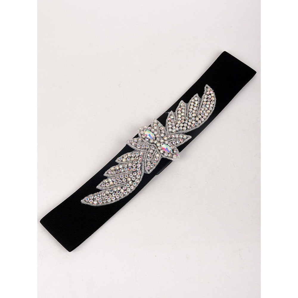 Odette Designer Rhinestones Embellished Waist Belt