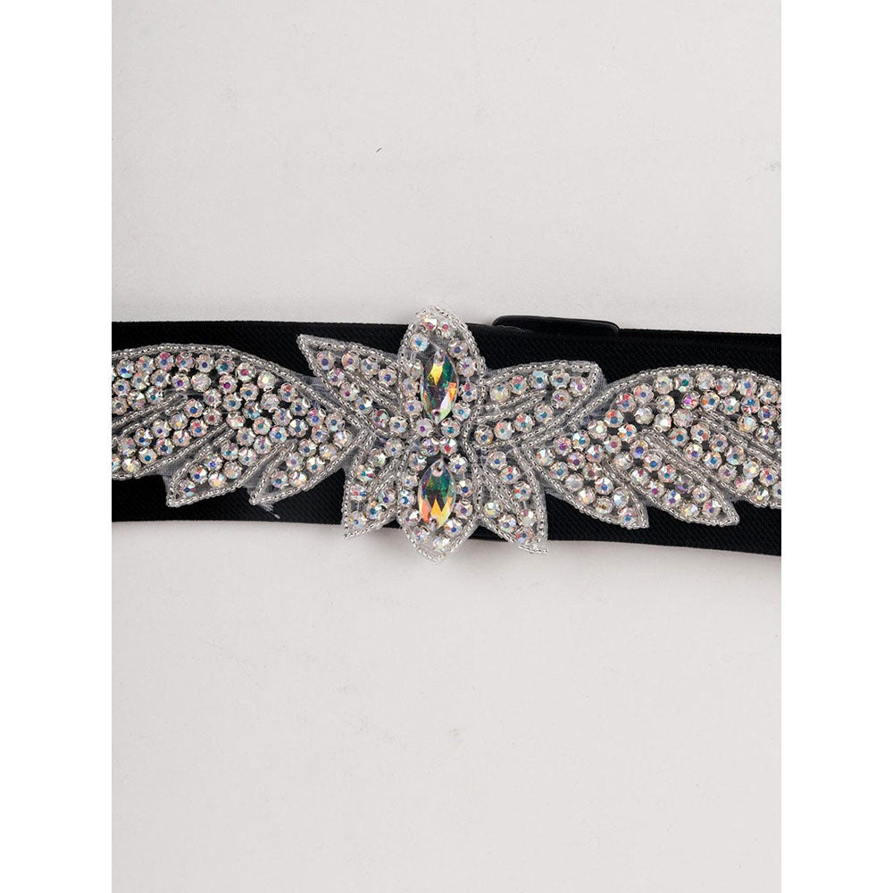 Odette Designer Rhinestones Embellished Waist Belt