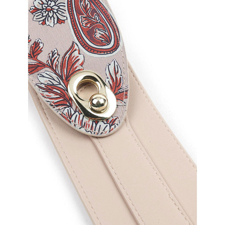 Odette Cream Colored Textured Belt