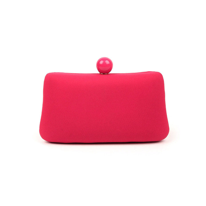 Odette Dark Pink Solid Party Clutch