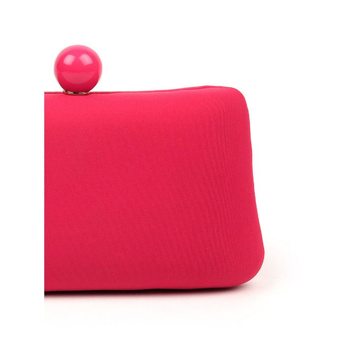 Odette Dark Pink Solid Party Clutch