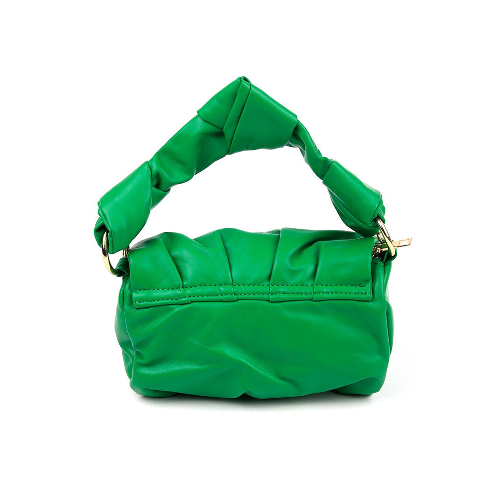 Odette Pop-Up Green Solid Handbag