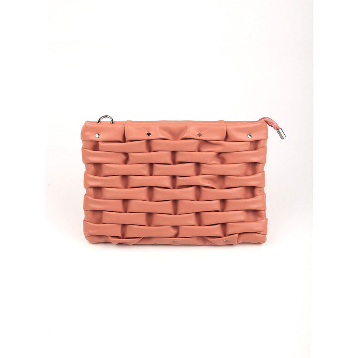 Odette Brown Patterned Clutch