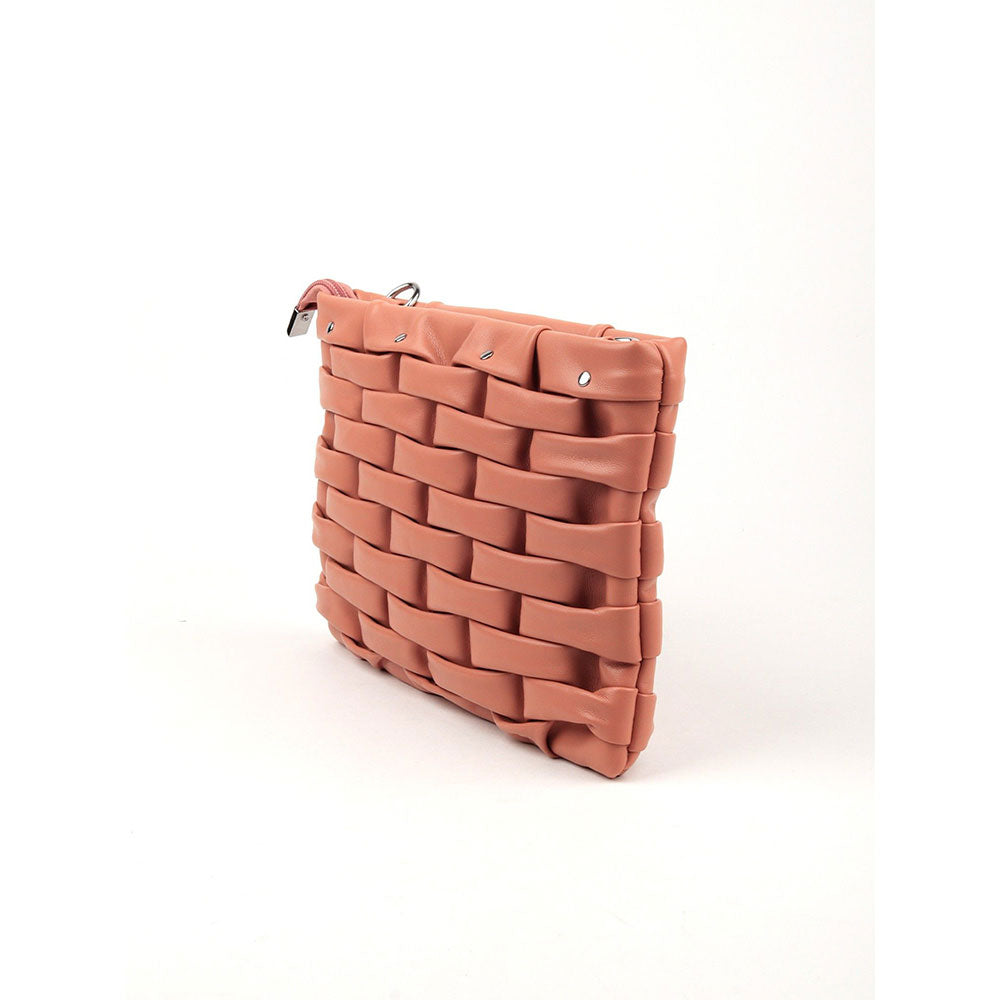 Odette Brown Patterned Clutch