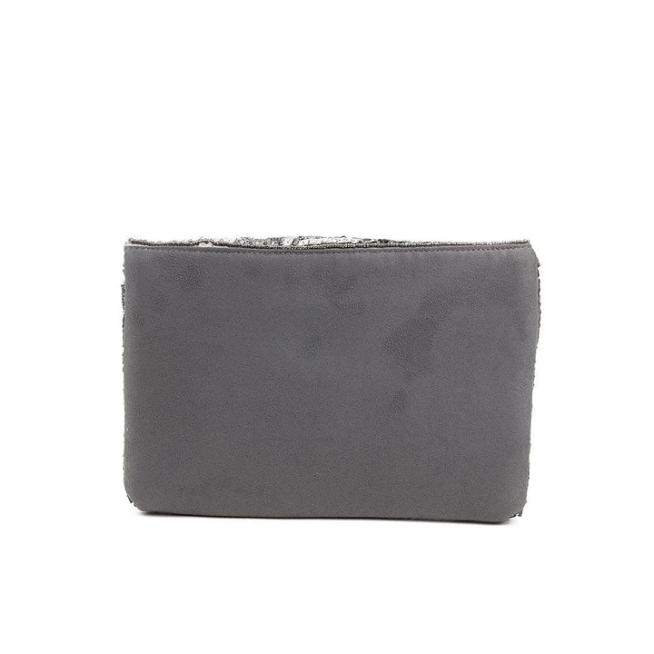 Odette Grey Sequence Envelope Clutch