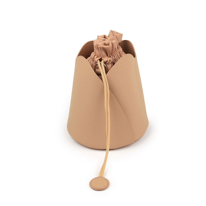 Odette Beige Solid Western Potli Bag