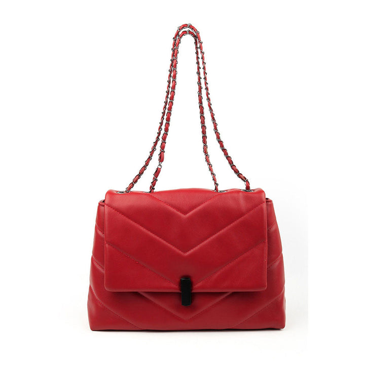 Odette Red Patterned Handbag