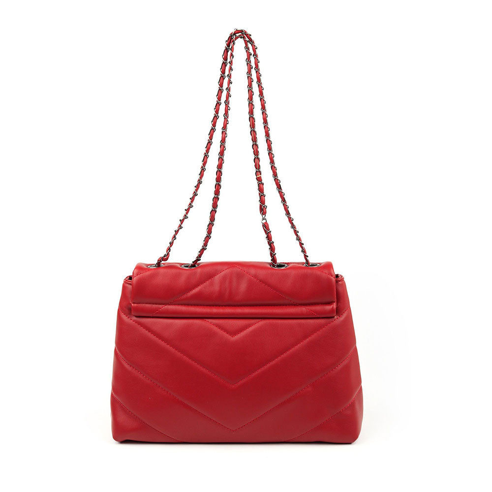 Odette Red Patterned Handbag