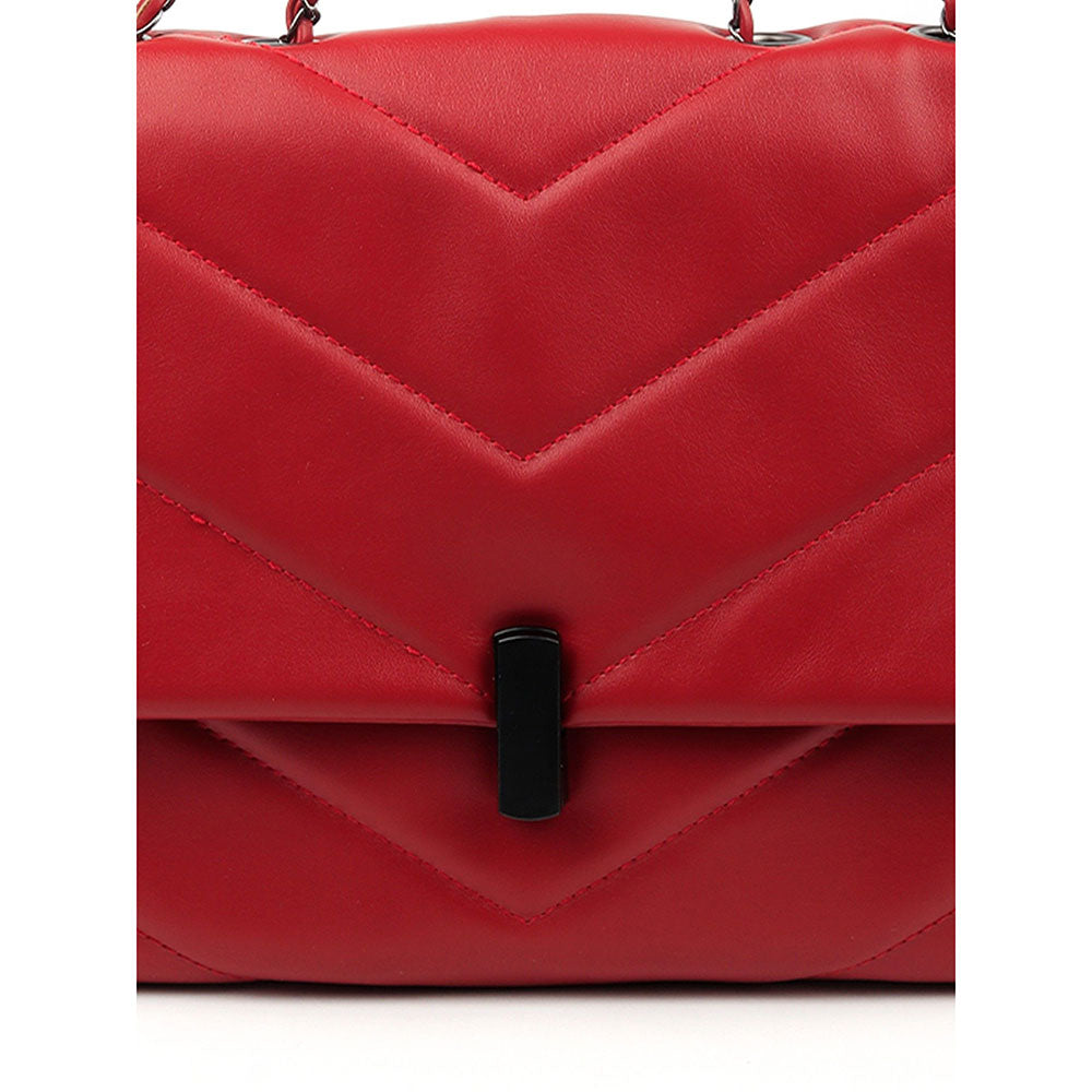 Odette Red Patterned Handbag